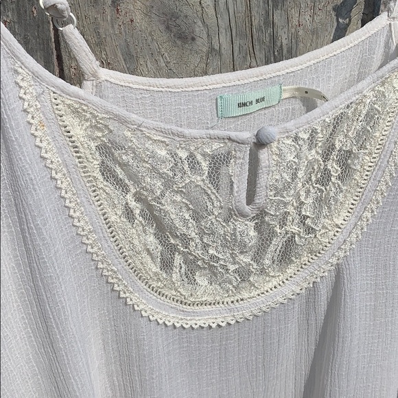 KIMCHI BLUE | White Lace & Ruffle Tank - Picture 5 of 14